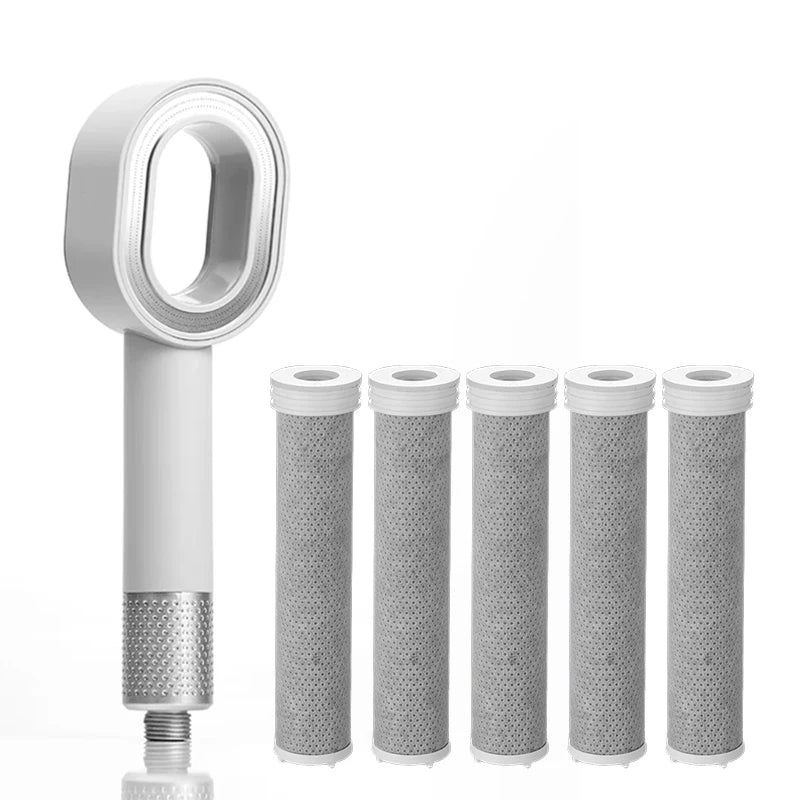 Filter Shower Head High Pressure Beauty Rain Faucet Showerhead Filtration Purification Bathroom Accessories Filtered Water